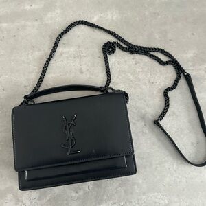 YSL Leather Small Crossbody Bag